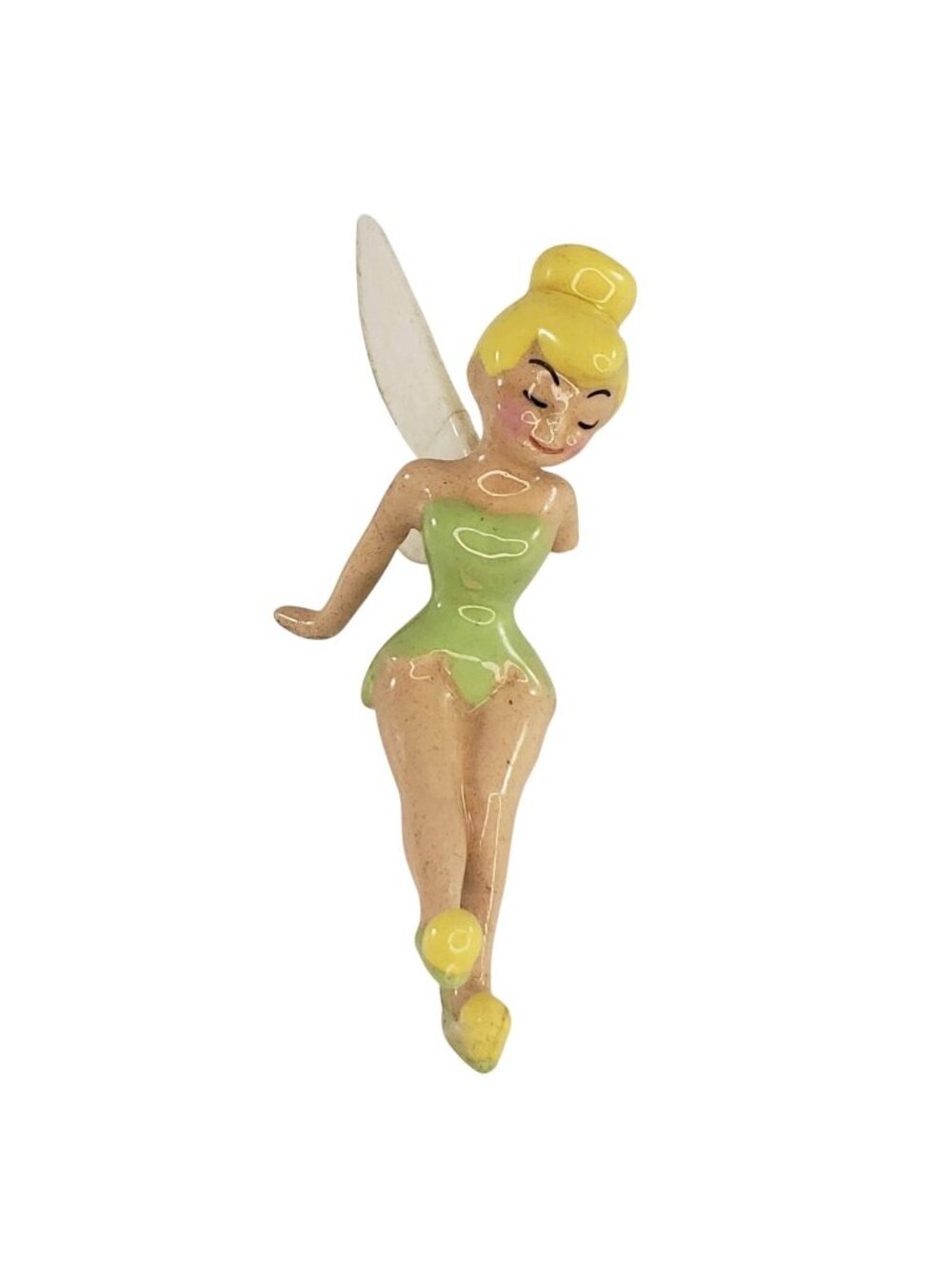 Disney Hagen Renaker Peter Pan Tinkerbell Sitting Miniature Figurine Fairy AS IS
